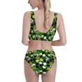thumbnail image 3 of Picia Soccer1 Women's High Waisted Bikini Scoop Neck Swimsuit Two Pieces Bathing Suit-X-Large, 3 of 8
