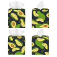 thumbnail image 2 of Picia Fresh Avocado Pattern Tissue Box Cover,PVC Leather Square Holder,Tissue Box Holder with Magnetic Bottom,Facial Paper Organizer Dispenser-5.2"X5.2"X5.2", 2 of 8