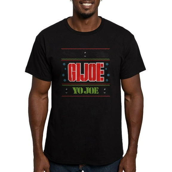 CafePress - Gi Joe Ugly Christmas Men's Fitted T Shirt (Dark) - Men's Fitted T-Shirt