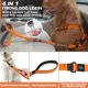 thumbnail image 2 of Correa fuerte para perros con asa acolchada, correa de entrenamiento elástica antitirones para perros medianos y grandes con tracción pesada (110 CM-150 CM, naranja) JM, 2 of 5