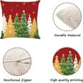 thumbnail image 2 of Christmas Decorations - Christmas Pillow Covers 18 x 18 Inches Set of 4,Xmas Tree Throw Pillow Cases Winter Holiday Decor for Sofa Living Room, 2 of 6
