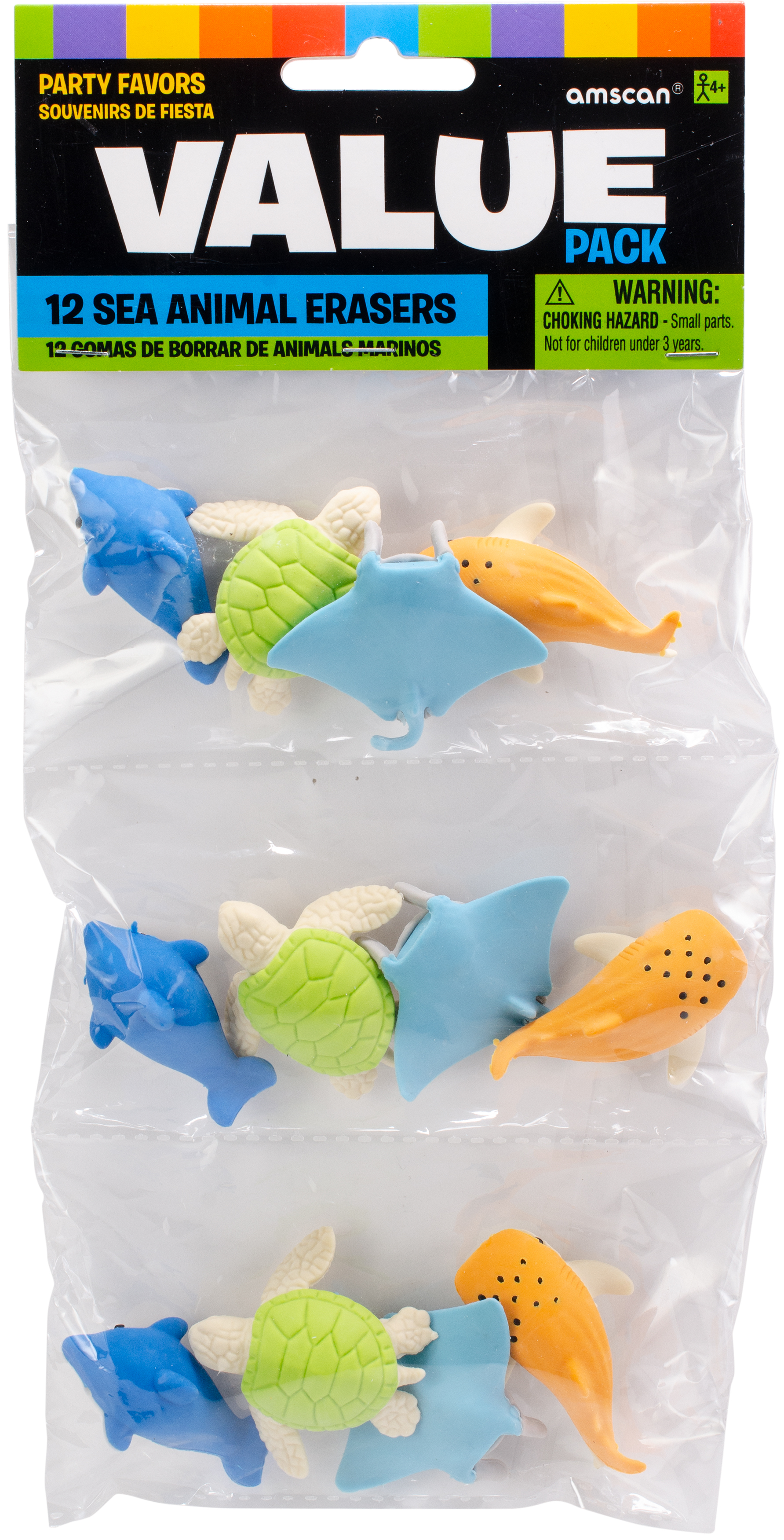 Party Favors 12/PkgSea Animal Erasers Walmart Canada