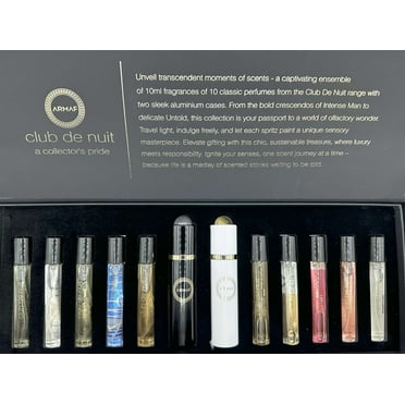 Armaf Club de Nuit Discovery Gift Set - 10 Club de Nuit Perfumes (10ml each)