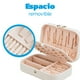 thumbnail image 2 of Caja de Joyería Bluelander para Viaje de Cuero y Terciopelo. Bluelander Blanco, 2 of 6