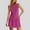 Hot Pink, variant on ZZwxWA Womens Mock Neck Dress Bodycon Mini Dresses Sleeveless Sexy Club Dresses Ruched Drop Waist Tank Dress 2025 Cocktail Party