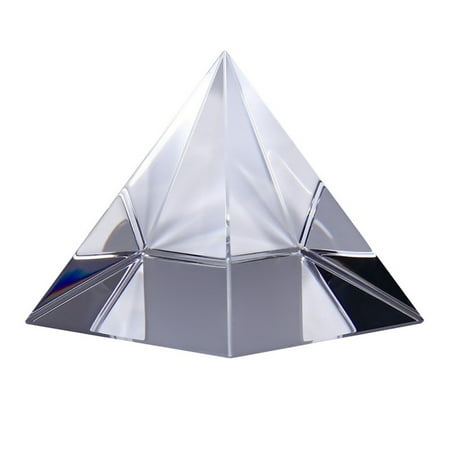 

Abody Optical Crystal Pyramid Prism 2.4-Inch Multi-Color Toy and Desktop Decor Used for Physics Science Photography Decoration Adults and Kids