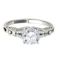 thumbnail image 3 of Aonejewelry 0.75 Ct Halo Diamond Glittering Bridal Set Engagement Ring In 14K White Gold, 3 of 4