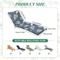 thumbnail image 3 of Outdoor Chaise Lounge Chair Cushion 75.98" x 22.83" Waterproof, High-Density Foam, Adjustable Straps, Patio Pool Deck Furniture Cushion (Fallen Leaves), 3 of 18
