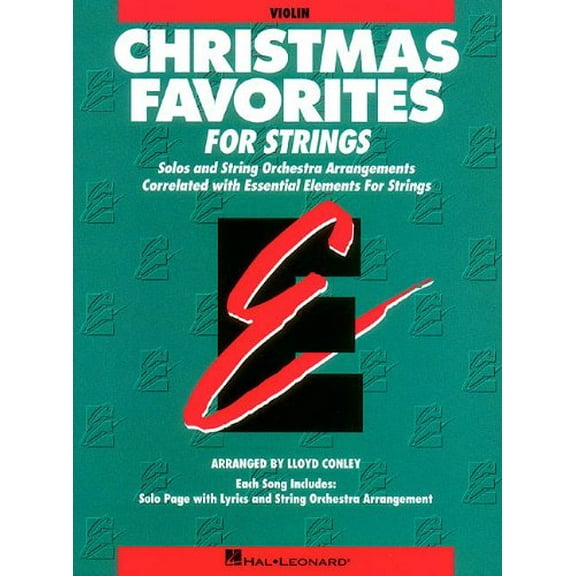 Pre-Owned Essential Elements Christmas Favorites for Strings: Violin Book (Parts 1/2) Paperback