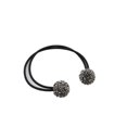 thumbnail image 3 of 2x Hair Ties Elástico Titular Two Diamante Balls Hairband Yinane titular de cola de caballo brillante, 3 of 7