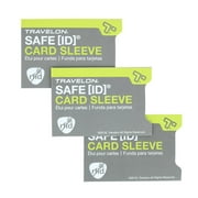 Travelon RFID Blocking Card Sleeves (Pack of 3)