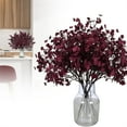 thumbnail image 2 of Ikeay Blossomcraft Faux Gypsophila Cherry Stem, Artificial Flowers for Home Wedding Decor, Table Centerpiece Arrangement, Bendable Stems, 1 Pc Red, 2 of 9