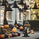 thumbnail image 1 of Uuiauoio Halloween Decorations Witch Hat, 12 Pcs Black Witch Hats Bulk Costume Accessory, Hanging Wizard Hat with Rope, Floating Witches Hats for Porch Yard Indoor Outdoor Decor Party Supplies, 1 of 6