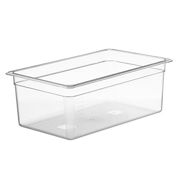 LIPAVI Sous Vide Container - Model C20 - 26 Quarts - 21 x 12.8 inch - Strong & Clear See-thought Polycarbonate - Matching L20 Rack and Tailored Lids for virtually every circulator sold separately.