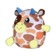 DREAM BEAMS - Basil the Bull Plush Toy (7.5/18cm), Huggable Cuddly Companion with Glow-in-the-Dark Magic, Dreamscovery 2 Collection