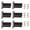 Black, variant on Lerpwige 6Pcs Aluminum Alloys Bed Frame Legs Adjustable Height Furnitures Feet Bed Bottom Load-Bearing Bracket
