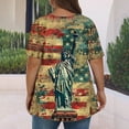 thumbnail image 5 of VerPetridure American Flag Shirt for Women 4th of July Tee Shirt USA Stars Stripes T-Shirt Patriotic Summer Tunic Tops, 5 of 5