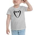 thumbnail image 3 of Tuxedo Cute Toddler T-Shirts for Boys Girls (Gray, 5/6T), 3 of 5