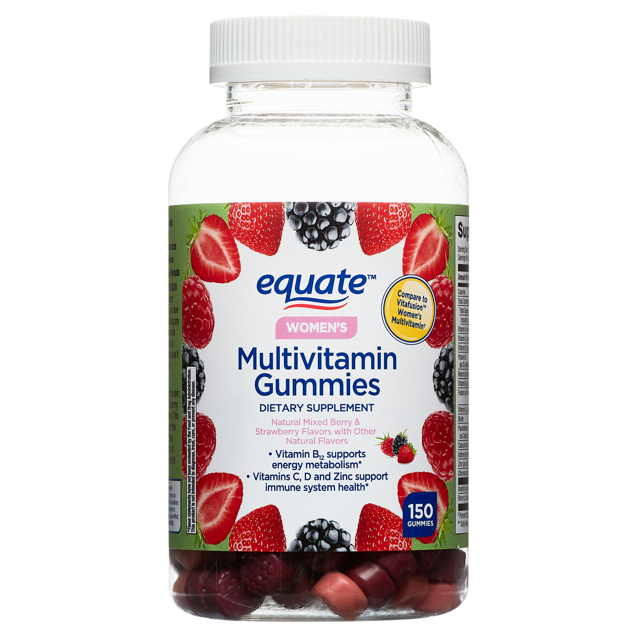 Equate Women's Multivitamin Gummies Mixed Berry photo 2