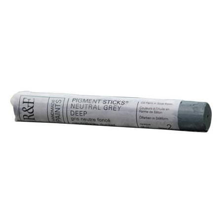 UPC: 0836943005037 | R&F Handmade Paints Pigment Stick 38ml Neutral Gray Deep