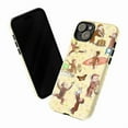 thumbnail image 2 of Curious Monkey Fun & Adventure Phone Case – Cute Yellow Design with Pancakes, Surfing, Beach, Bunny & Butterfly – Fits iPhone 11 12 13 14 15 16 Pro Max Mini Plus, 2 of 6