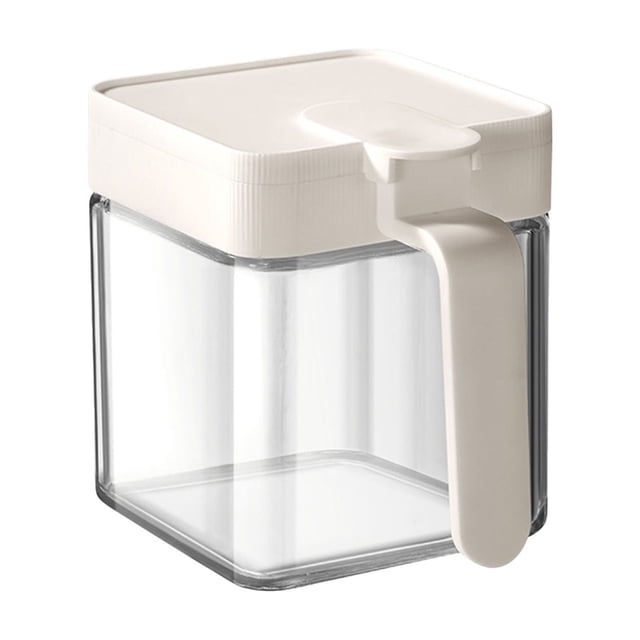 Frascos de vidrio para especias, organizador de cocina. Botella compacta para especias con tapa abatible y cierre hermético que mantiene las especias secas. Contenedor portátil para condimentos,