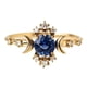 thumbnail image 1 of Anillos para mujer, regalos para mujer, nuevo anillo de estrella con incrustaciones de circonita azul oscuro, anillo de moda., 1 of 2