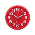 thumbnail image 1 of Reloj Despertador Silencioso Uxcell, Relojes Despertadores Analógicos a Pilas con Luz Nocturna Redonda Sin Tictac de Números Árabes Grandes para Dormitorio, Mesita de Noche, Oficina en Casa, Rojo, 1 of 6