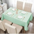 thumbnail image 4 of NWOKYZGH Heavy Duty Vinyl Table Cloth Plastic Tablecloths for Kitchen Dining Tables Wipeable PVC Waterproof Tablecloth for Square Table, 53" x 70", 4 of 6