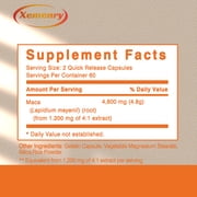 Maca Root Capsules - It Supports Energy and Vitality, Improves Mood, Balances Hormones, and Enhances Athletic Performance - 120 Count