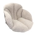 thumbnail image 3 of Cojín para Silla, Cojín para Asiento de Escritorio, Cálido Y Cómodo, Cojín de Felpa para Soporte de Cintura, Almohada de Suelo para Dormitorio de Caqui Sunnimix cálido cojín del asiento, 3 of 8