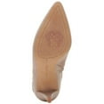 thumbnail image 4 of VINCE CAMUTO Womens Beige Comfort Buckle Accent Selmente Almond Toe Stiletto Zip-Up Leather Dress Booties 9.5 M, 4 of 4