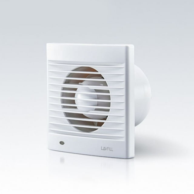 Ventilador de 100 mm, Extractor de Aire con Válvula Antirretorno + Mosquitera Integrada, 12 W, dB43, para Baño, Cocina, Oficina, WC