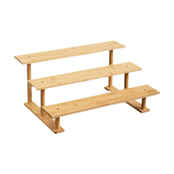 Estante de exhibición de múltiples niveles, moderno y resistente, para encimera 3 niveles 40 cm