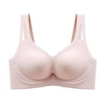thumbnail image 5 of kamemir Everyday Bras for Women Womens Seamless Wireless Supportive Bra Push Up Comfort Soft No Underwire Full Coverage Bra Pink,L, 5 of 5