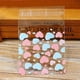 thumbnail image 5 of 50/100 piezas de bolsas de plástico con forma de corazón, pequeñas bolsas de plástico autoadhesivas para envolver pasteles, galletas, suministros para fiestas, festivales, 7 x 7 cm, 5 of 5