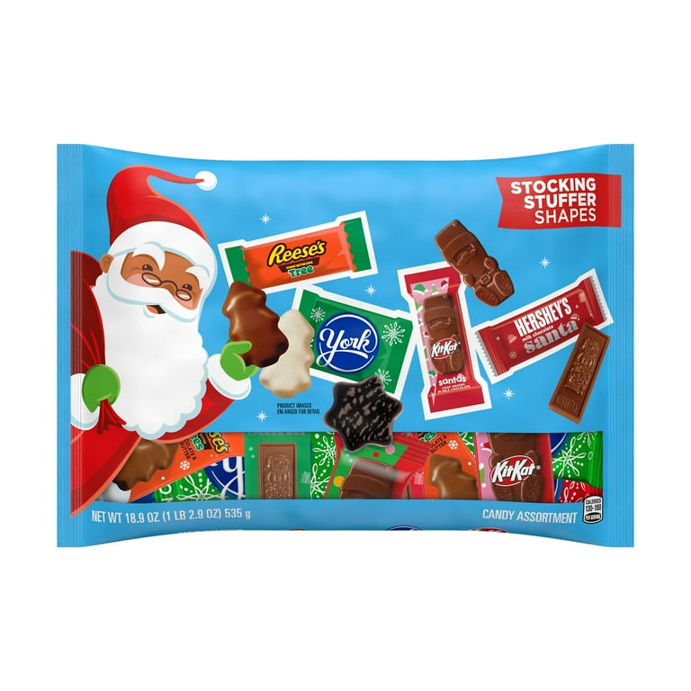 Hershey Assorted Chocolate Christmas Candy, Variety Bag 18.9 oz