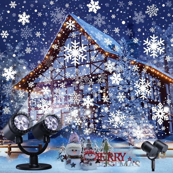 Proyector de luces navideñas LYHOPE Snowflake con temporizador