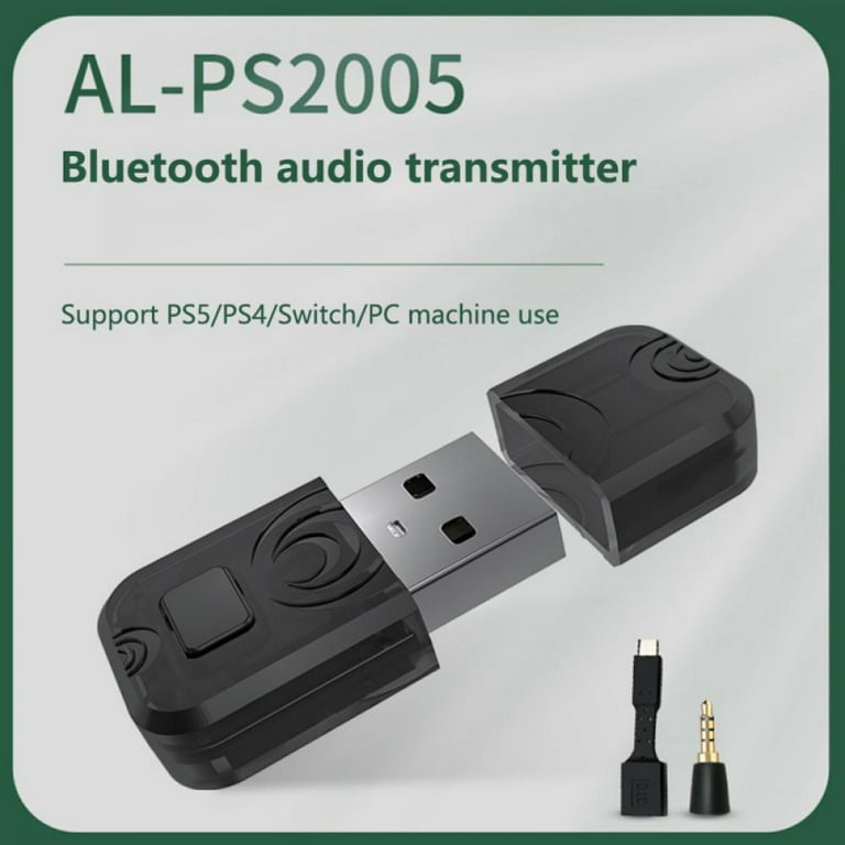 Adaptateur Bluetooth pour Nintendo Switch/Lite, Émetteur Audio sans Fil BT  5.0 avec Micro Faible Latence Convertisseur USB C vers A pour Casque  Bluetooth Orateur PS4 PS5 PC Portable Airpods, Blanc : 