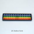thumbnail image 1 of Tookss 4PCS Kids Abacus Rainbow Bead Arithmetic Counting Tool For Kids Kindergarten Pupils 7 9 11 13 15 17 Column Abacus, 1 of 8