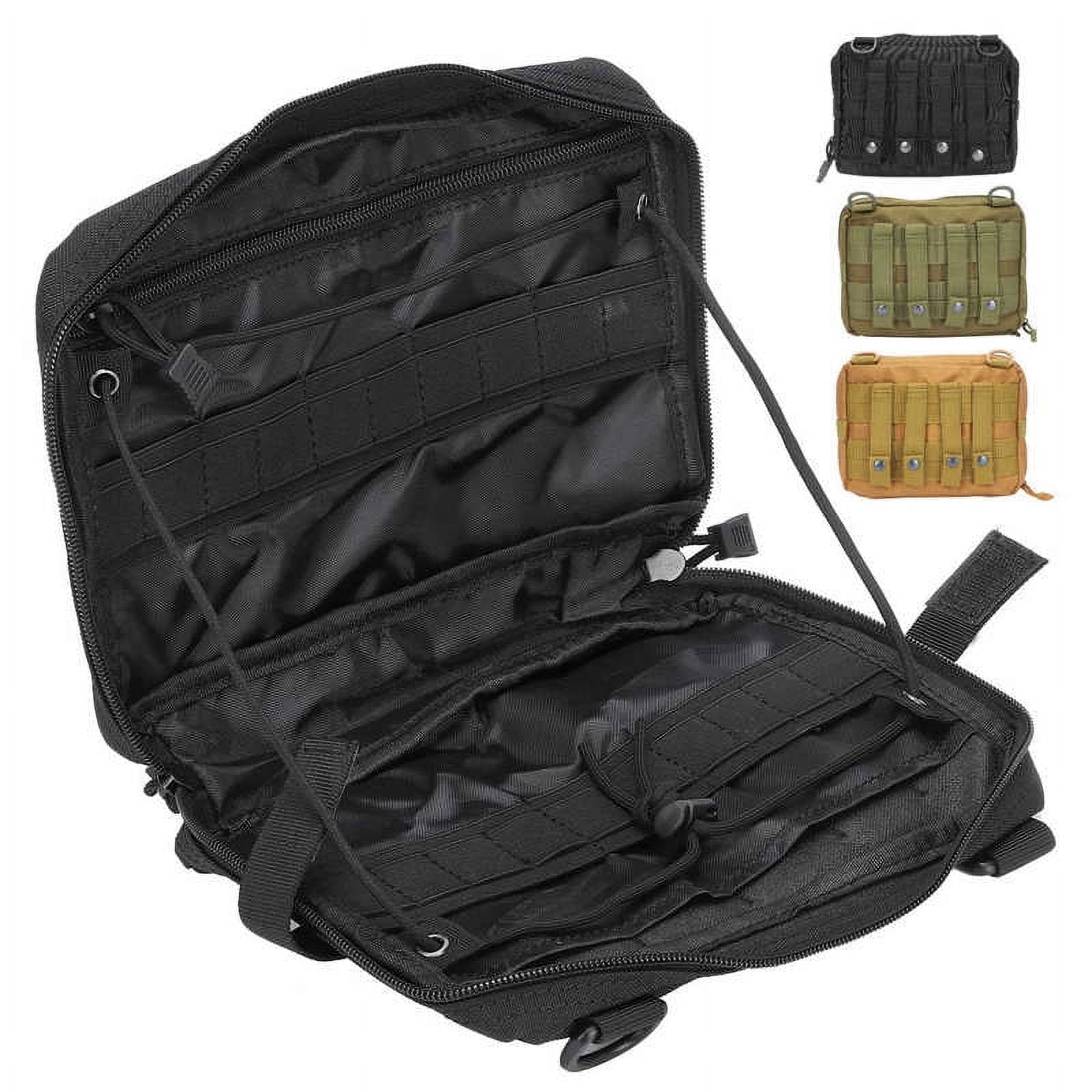 HMSHA Camping Survival Pouch Military Molle Utility Tactical Medical Kit EDC Pack Hiking Hunting Emergency First Aid Waist Belt Bag