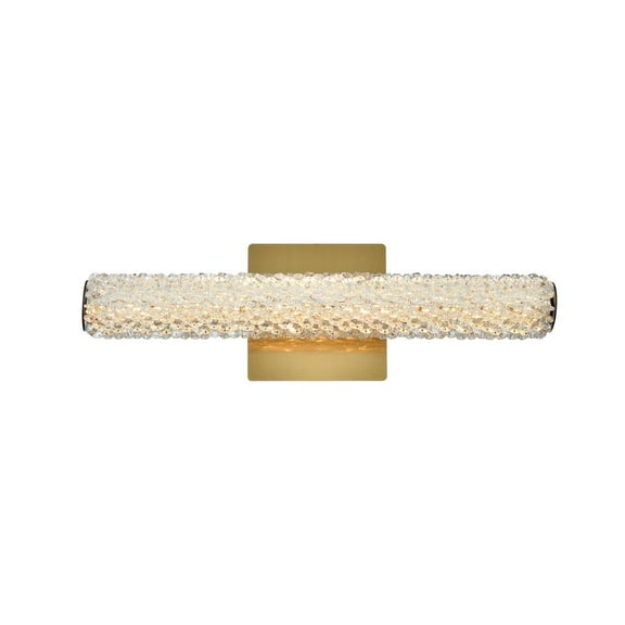 Elegant Lighting Bowen 18" 1-Light Metal Adjustable LED Wall Sconce in Gold