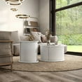 thumbnail image 4 of Furniture of America Elara Wood 2-Piece Coffee Table and End Table Set in White, 4 of 20