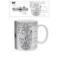 thumbnail image 1 of Star Wars Millennium Falcon Blueprints 11 oz. Ceramic Mug, 1 of 1