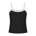 thumbnail image 5 of Munlar Crop Tank Tops for Women Vest Camisole Breathable Black 2025 Solid Sleeveless Round Neck Slim Tshirts L, 5 of 6
