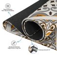 thumbnail image 3 of Boho Mahjong Mat for Table, 31.5*31.5in Anti Slip American Mahjong Table Cloth, Noise Reduction, Neoprene Mah jongg Mat with Carrying Bag & 3 Dices, Mahjong Accessories Gift for Board Tile Games Mats, 3 of 7