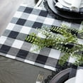 thumbnail image 3 of Buffalo Check Collection, Classic Farmhouse Table Runner, 14x72, Black & White, 3 of 6