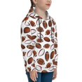 thumbnail image 3 of Kdxio Football Pattern Boys Athletic Unisex Boys Girls Hoodie with Pocket Sweatshirts-Small, 3 of 6