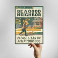 thumbnail image 5 of Clean Up After Dog Yard Signs with H-Frame Stakes, 9" x 12" Corrugated Plastic Please Clean Up After Your Dog Signs (Pack of 2), 5 of 7