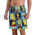thumbnail image 2 of Men's The Simpson Emo Quick Dry Summer Swim Trunks Board Shorts Beach Bathing Suit Small, 2 of 9